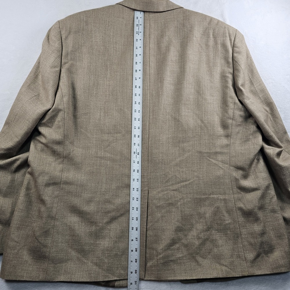 Ralph Lauren LRL Blazer Men's 52R Sport Coat Jacket Polyester Linen Blend Beige - Picture 11 of 11